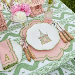 Table Linen Sets | Mrs. Alice Monogram<Mrs. Alice Fleur Pink Placemats & Napkins (Set of 4)