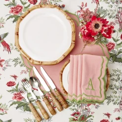 Table Linen Sets | Mrs. Alice Monogram<Mrs. Alice Fleur Pink Placemats & Napkins (Set of 4)