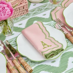 Table Linen Sets | Mrs. Alice Monogram<Mrs. Alice Fleur Pink Placemats & Napkins (Set of 4)