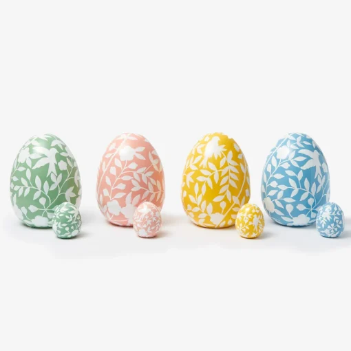 Spring Decorations<Mrs. Alice Floral Tole Eggs (Set of 4)