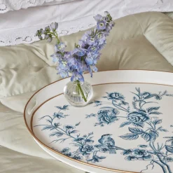 Trays<Mrs. Alice Floral Tole Oval Tray