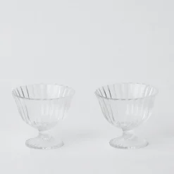 Spring Decorations<Mrs. Alice Fluted Glass Bowl (Pair)