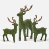 Christmas Decorations<Mrs. Alice Forest Green Rattan Reindeer Family