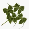 Napkin Rings & Bows | For The Chalet<Mrs. Alice Forest Green Velvet Napkin Bows (Set of 4)