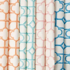Serena Fresson Fabrics<Mrs. Alice French Blue Shaded Bamboo Fabric