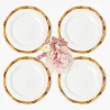Starter Plates | Crockery Sets<Mrs. Alice Geometric Bamboo Starter Plate (set of 4)