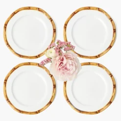 Starter Plates | Crockery Sets<Mrs. Alice Geometric Bamboo Starter Plate (set of 4)
