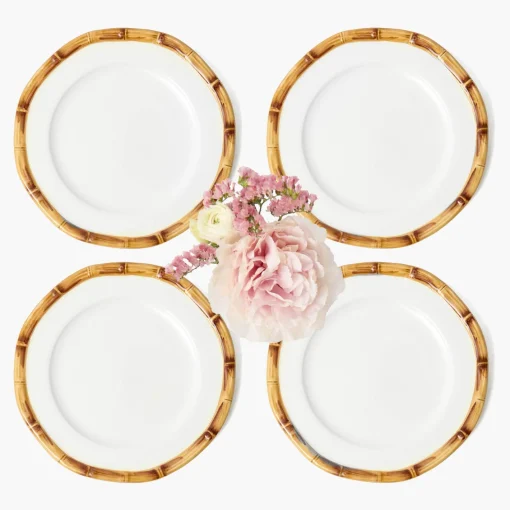 Starter Plates | Crockery Sets<Mrs. Alice Geometric Bamboo Starter Plate (set of 4)