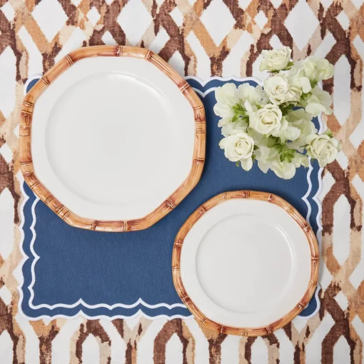 Starter Plates | Crockery Sets<Mrs. Alice Geometric Bamboo Starter Plate (set of 4)