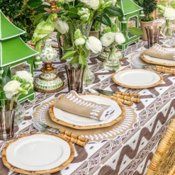 Starter Plates | Crockery Sets<Mrs. Alice Geometric Bamboo Starter Plate (set of 4)