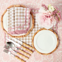 Starter Plates | Crockery Sets<Mrs. Alice Geometric Bamboo Starter Plate (set of 4)