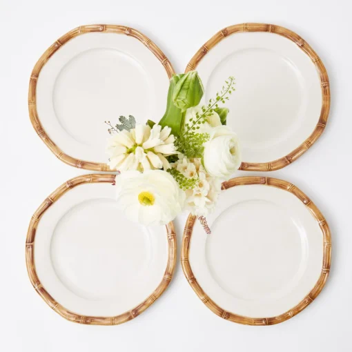 Starter Plates | Crockery Sets<Mrs. Alice Geometric Bamboo Starter Plate (set of 4)