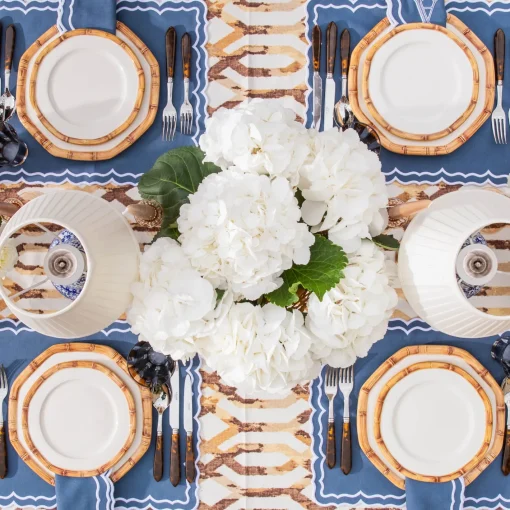 Starter Plates | Crockery Sets<Mrs. Alice Geometric Bamboo Starter Plate (set of 4)