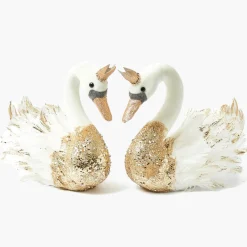 Christmas Decorations<Mrs. Alice Giselle Glitter Swan (Pair)