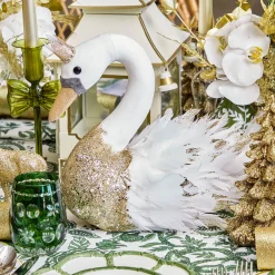 Christmas Decorations<Mrs. Alice Giselle Glitter Swan (Pair)