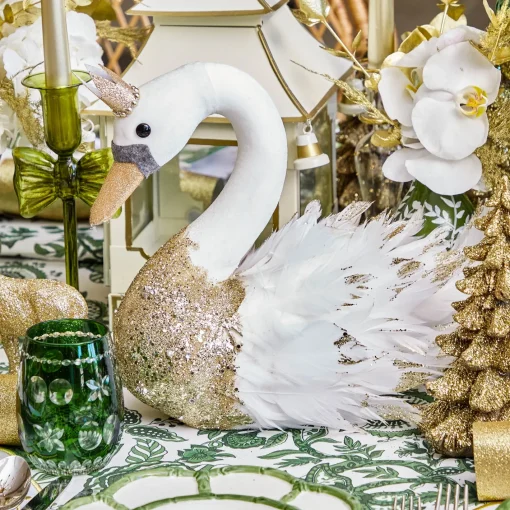 Christmas Decorations<Mrs. Alice Giselle Glitter Swan (Pair)