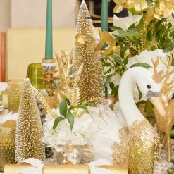 Christmas Decorations<Mrs. Alice Giselle Glitter Swan (Pair)