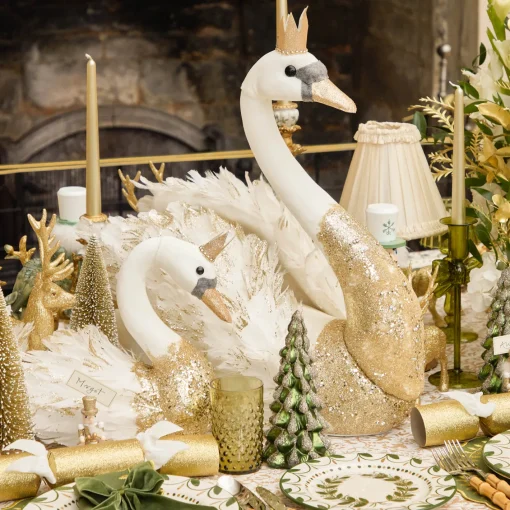 Christmas Decorations<Mrs. Alice Giselle Glitter Swan (Pair)