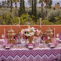 Summer Glassware | Summer Candleware<Mrs. Alice Glass Lantern Tea Light Holder (Pair) - 18cm