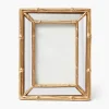 For Her | For The Millenial<Mrs. Alice Gold Bamboo Mirror Photo Frame - 4"x6"
