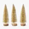 Christmas Decorations<Mrs. Alice Gold Glitter Trees (Set of 3)