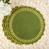 Placemats<Mrs. Alice Green & Gold Laurel Placemats (Set of 4)