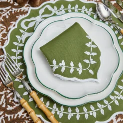 Napkins | For The Chalet<Mrs. Alice Green Bow Laurel Napkins (Set of 4)