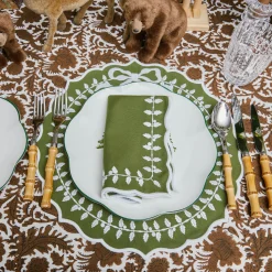 Napkins | For The Chalet<Mrs. Alice Green Bow Laurel Napkins (Set of 4)