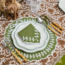 Napkins | For The Chalet<Mrs. Alice Green Bow Laurel Napkins (Set of 4)