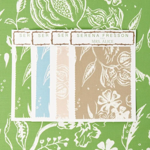 Serena Fresson Fabrics<Mrs. Alice Green Chelsea Square Fabric