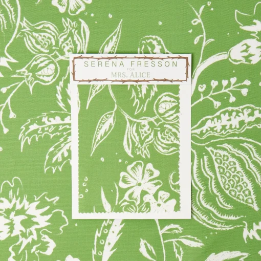 Serena Fresson Fabrics<Mrs. Alice Green Chelsea Square Fabric