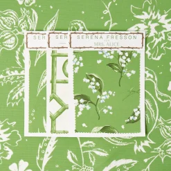 Serena Fresson Fabrics<Mrs. Alice Green Chelsea Square Fabric