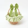 Spring Decorations<Mrs. Alice Green Gingham Basket