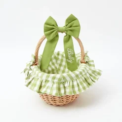 Spring Decorations<Mrs. Alice Green Gingham Basket