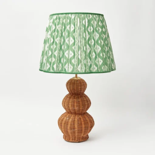 Lampshades<Mrs. Alice Green Ikat Scalloped Lampshade (40cm)