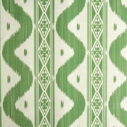 Serena Fresson Fabrics<Mrs. Alice Green Ikat Stripe Fabric