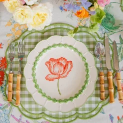 Summer Crockery | Dinner Plates<Mrs. Alice Green Laurel Tulip Dinner Plate