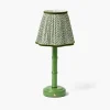 Rechargeable Table Lamps<Mrs. Alice Green Leonora Lacquer Rechargeable Lamp with Olive Lotus Shade (18cm)