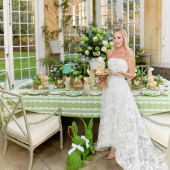 Rechargeable Table Lamps | For The Millenial<Mrs. Alice Green Leonora Lacquer Rechargeable Lamp with Green Lotus Bow Shade (18cm)