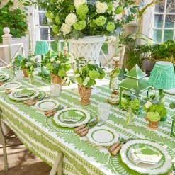 Rechargeable Table Lamps | For The Millenial<Mrs. Alice Green Leonora Lacquer Rechargeable Lamp with Green Lotus Bow Shade (18cm)