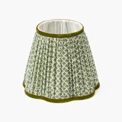 Rechargeable Table Lamps<Mrs. Alice Green Leonora Lacquer Rechargeable Lamp with Olive Lotus Shade (18cm)