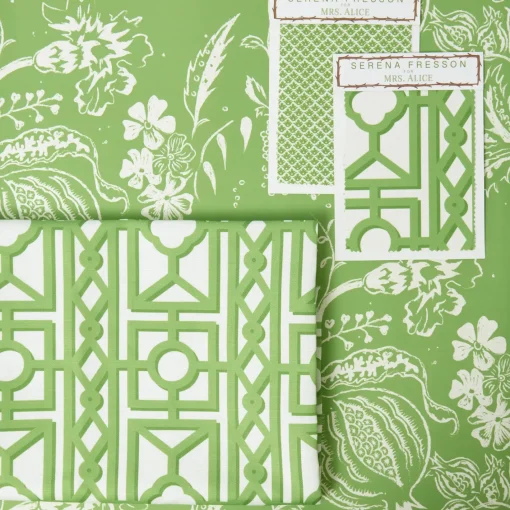 Serena Fresson Fabrics<Mrs. Alice Green Pavilion Fabric