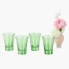 Summer Glassware | Glasses<Mrs. Alice Green Positano Glasses (Set of 4)