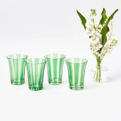Summer Glassware | Glasses<Mrs. Alice Green Positano Glasses (Set of 4)