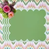 Summer Table Linen | Placemats<Mrs. Alice Green Scalloped Lacquer Placemats (Set of 4)