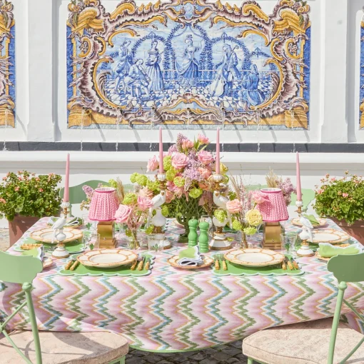 Summer Table Linen | Placemats<Mrs. Alice Green Scalloped Lacquer Placemats (Set of 4)