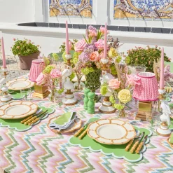 Summer Table Linen | Placemats<Mrs. Alice Green Scalloped Lacquer Placemats (Set of 4)