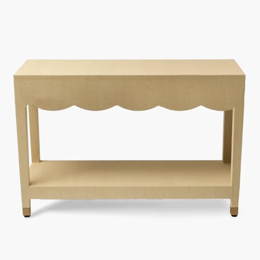 Furniture<Mrs. Alice Gwendolyn Grasscloth Console Table