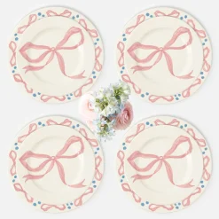Crockery Sets<Mrs. Alice Harley's Bow Dinner & Starter Plates (Set of 8)