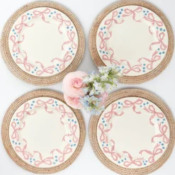Dinner Plates | Crockery Sets<Mrs. Alice Harley's Bow Dinner Plates (Set of 4)